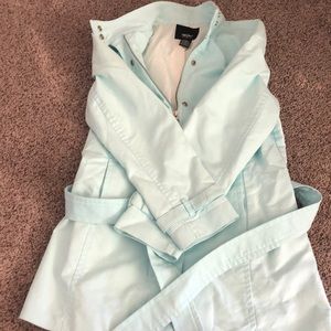 Light blue trench coat